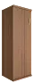 Офисный шкаф узкий средний закрытый, Л/Пр.