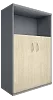 Офисный шкаф средний широкий (2 низкие двери ЛДСП)