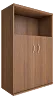 Офисный шкаф средний широкий (2 низкие двери ЛДСП)