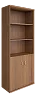 Офисный шкаф высокий для документов полуоткрытый