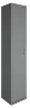 Офисный шкаф высокий узкий (1 высокая дверь ЛДСП), Л/Пр.
