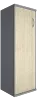 Офисный шкаф узкий средний закрытый, Л/Пр.