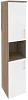 Офисный шкаф высокий узкий лев./прав. (2 низких фасада ЛДСП)