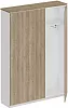 Офисный шкаф высокий с узким гардеробом