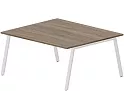 Составной Стол на 2 рабочих места (меламиновые аутлеты)