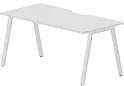 Стол рабочий на металлокаркасе (А-опоры / с эргономичным вырезом)