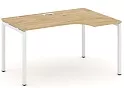 Стол рабочий эргономичный на П-образных опорах 40х40 (Левый/Правый)