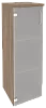 Офисный шкаф средний узкий стекло (лев/прав) 