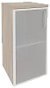 Офисный шкаф низкий узкий лев./прав. (1 низкий фасад стекло в раме)