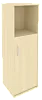 Офисный шкаф узкий средний полузакрытый, Л/Пр.
