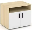Офисная тумба для оргтехники, с нишей и распашными дверцами