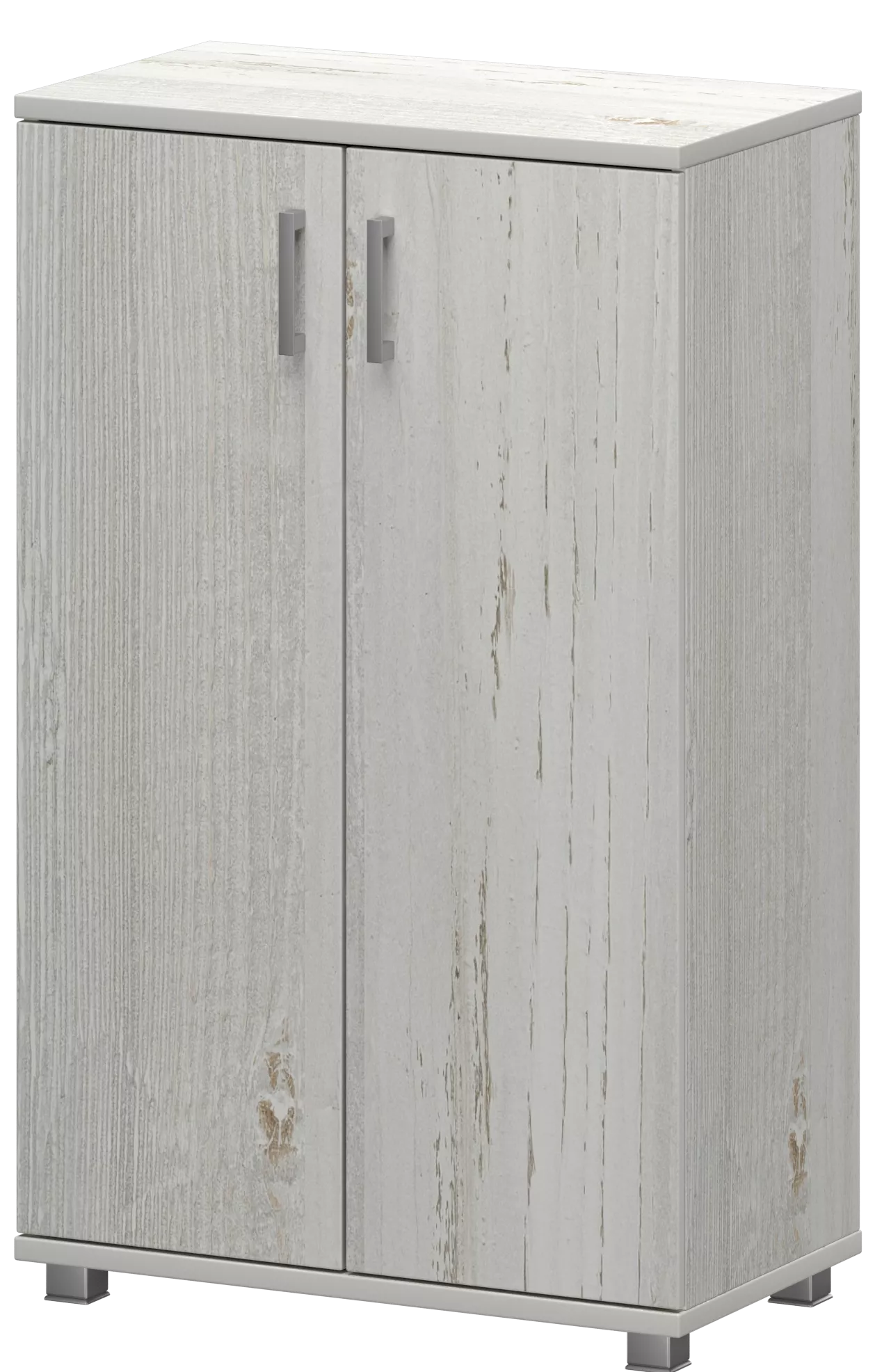 Офисный шкаф широкий средний закрытый (ЛДСП)