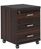 Мобильная офисная тумба с колёсиками и замком, 3 ящика