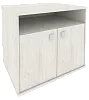 Офисная тумба для оргтехники, с нишей и распашными дверцами