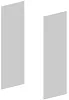 Комплект боковых отделочных панелей для шкафа выс.118см