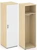 Гардероб узкий глубокий универсальный, задняя стенка ЛДСП