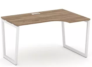 Стол рабочий эргономичный на T2-образных опорах 40х40 (Левый/Правый)