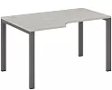 Стол эргономичный левый на металлоопорах