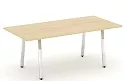 Стол переговорный на металлокаркасе на А-образных хромированных опорах