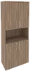 Офисный шкаф высокий широкий (4 низких фасада ЛДСП)