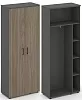 Гардероб широкий неглубокий, задняя стенка ЛДСП