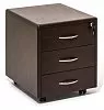 Мобильная офисная тумба с колёсиками и замком, 3 ящика