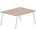 Составной Стол на 2 рабочих места (меламиновые аутлеты)