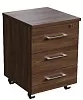 Мобильная офисная тумба с колёсиками и замком, 3 ящика