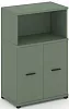 Распашной Офисный шкаф опорный/приставной с надставкой  низкой