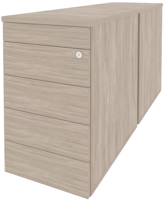 Тумба двойная приставная / опорная (TIP-ON)