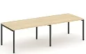 Стол переговорный на П-образных опорах 40х40