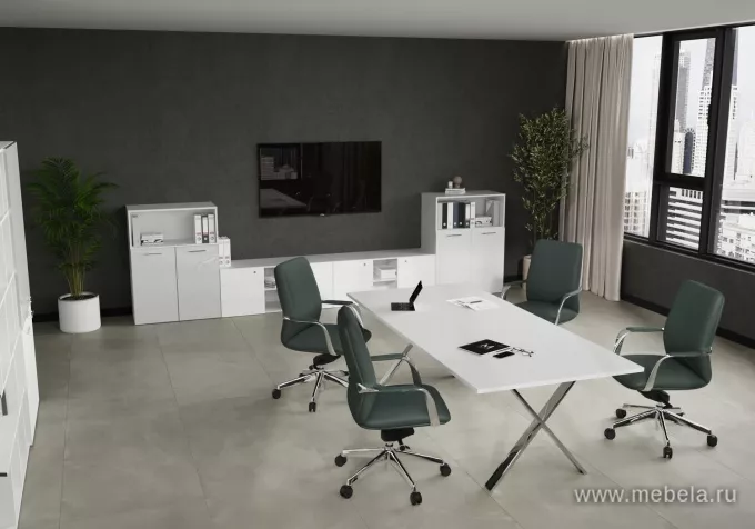 столы Кросс Белый