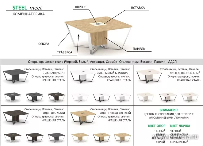 столы Steel Meet