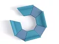 Офисный диван Оригами