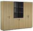 Офисный шкаф для документов с гардеробом