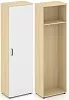Гардероб узкий неглубокий универсальный, задняя стенка ЛДСП
