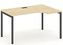 Стол рабочий эргономичный на П-образных опорах 40х40 (Левый/Правый)