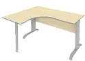Стол эргономичный на металлокаркасе (левый)