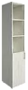 Офисный шкаф узкий полуоткрытый Л/ПР