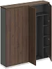 Офисный шкаф комбинированный с гардеробом