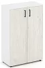 Офисный шкаф средний широкий (2 низких фасада, задняя стенка ЛДСП