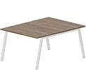 Составной Стол на 2 рабочих места (меламиновые аутлеты)