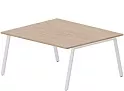 Составной Стол на 2 рабочих места (меламиновые аутлеты)