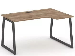 Стол рабочий эргономичный на T1-образных опорах 40х40 (Левый/Правый)