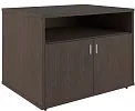 Офисная тумба для оргтехники, с нишей и распашными дверцами
