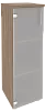 Офисный шкаф средний узкий лев./прав. (1 средний фасад стекло)