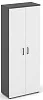 Офисный шкаф высокий широкий (2 высоких фасада, задняя стенка ЛДСП