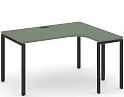 Стол письменный эргономичный Concept на П-образном металлокаркасе (правый)