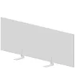 Экран настольный фронтальный (меламин) для составного стола