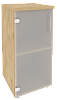 Офисный шкаф низкий узкий лев./прав.(1 низкий фасад стекло)